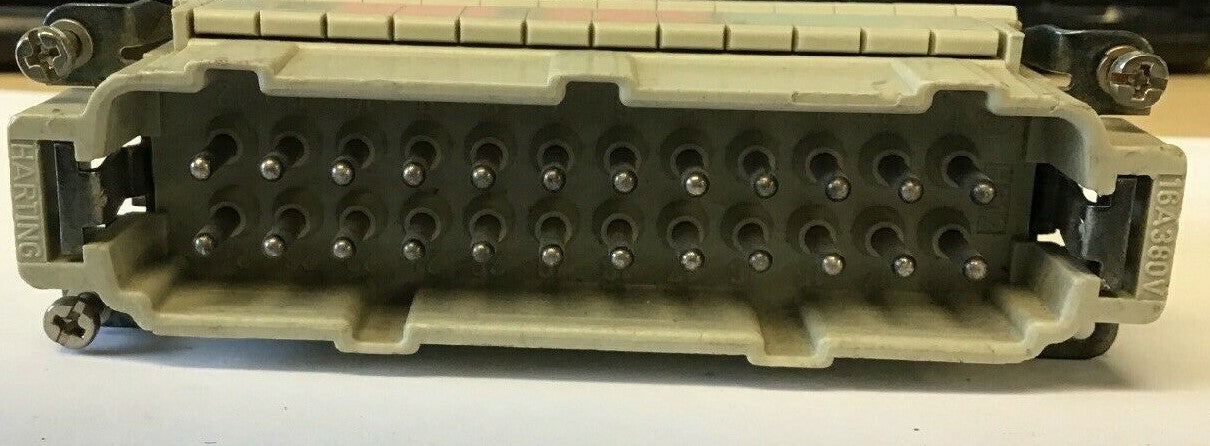 HARTING HS12 "MALE" 16A 380V / HAN E AV TERMINAL BLOCK CONNECTOR 600V
