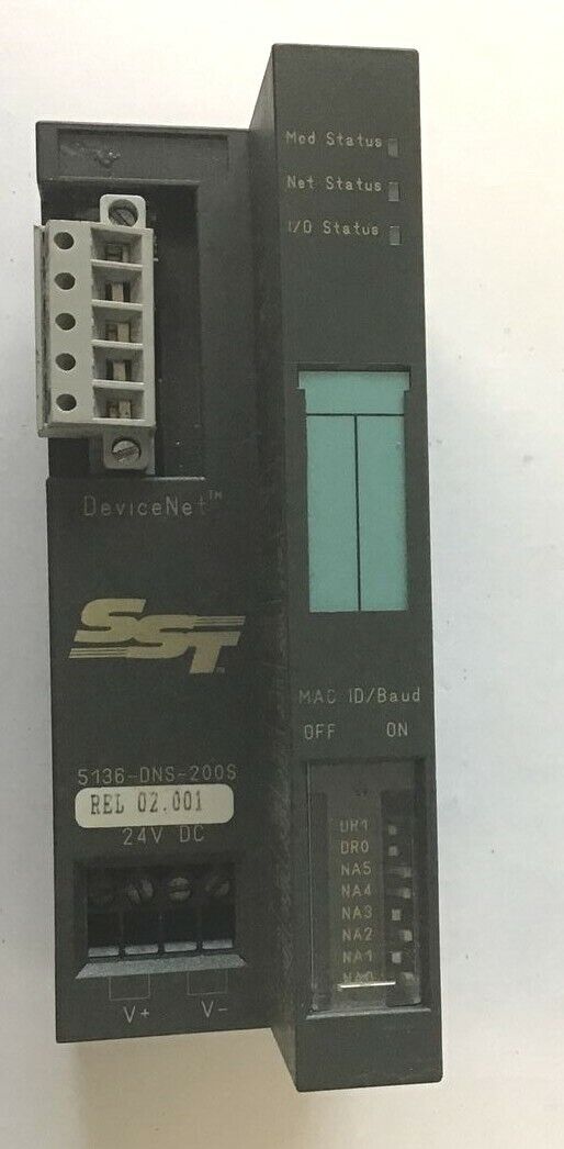SIEMENS 5136-DNS-200S DEVICENET SST 24VDC MODULE REL 2.001