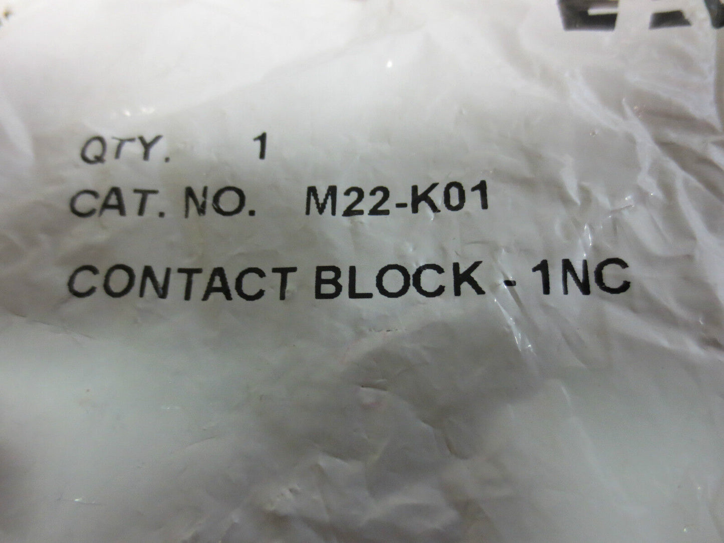 EATON M22-K01 CONTACT BLOCK - 1NC - NEW SURPLUS