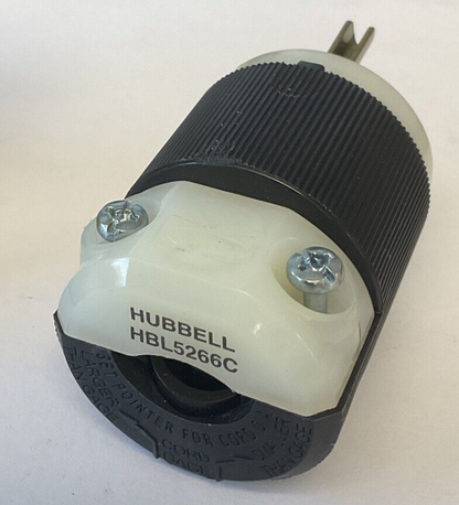 HUBBELL HBL5266C PLUG 2POLE 3WIRE 15A 125V