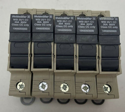 WELDMULLER 1966050000 WSI 25/1 CC FUSE HOLDER 30A 600V (LOT OF 5)