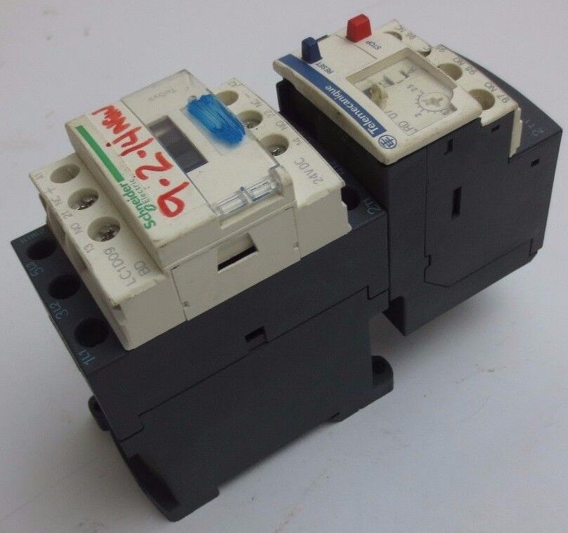 SCHNEIDER / TELEMECANIQUE LAD4TBDL + LC1D09 + LRD 07 CONTACTOR + RELAY + COIL