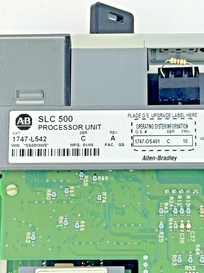 ALLEN-BRADLEY - 1747-L542 SER. C REV. A FRN: 10 -SLC 500 CPU PROCESS. & 1747-M13