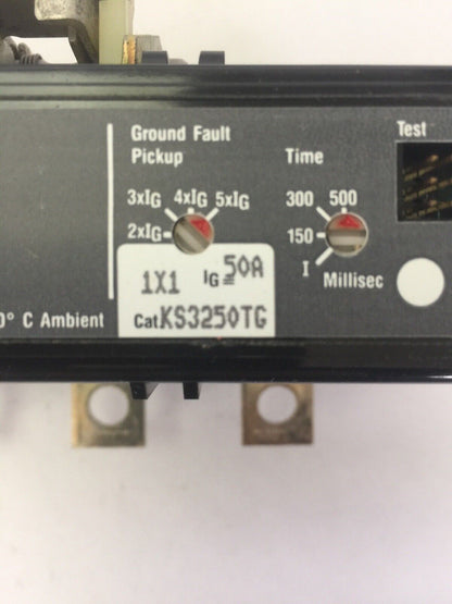 WESTINGHOUSE KS3250TG ELECTRONIC GROUND FAULT TRIP A1X3PK AUX SWITCH 6642C15G01