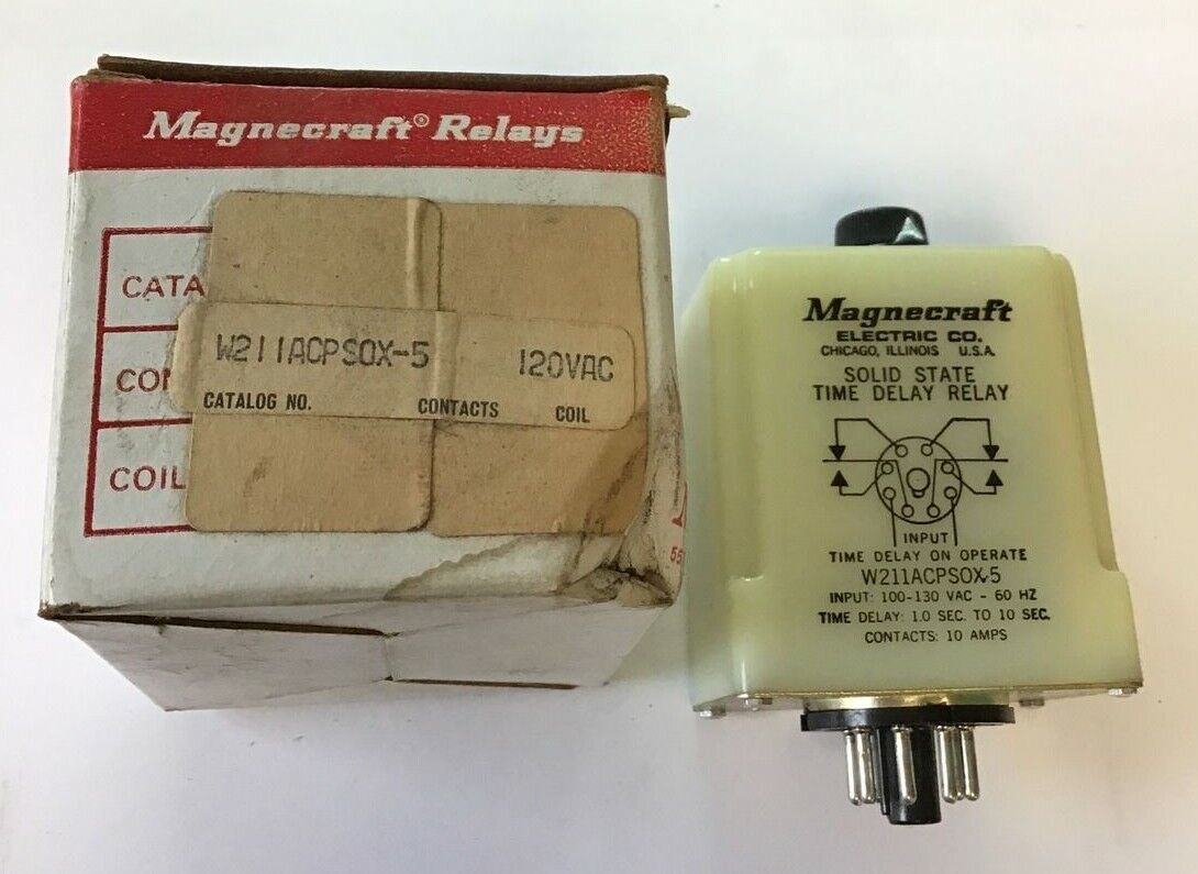 MAGNACRAFT ELECTRIC W211ACPSOX-5 SOLID STATE TIME DELAY RELAY