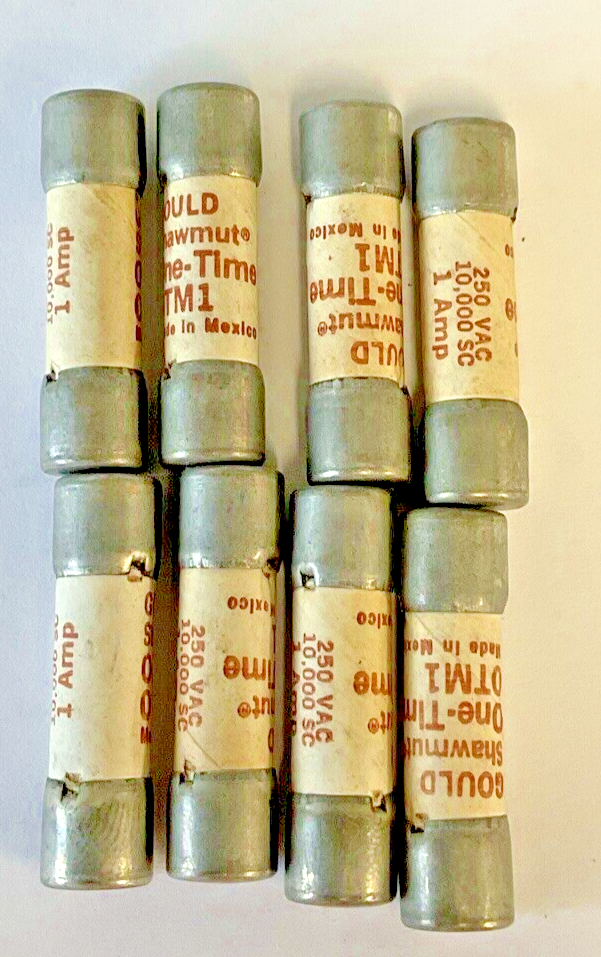 GOULD SHAWMUT OTM1 1A ONE-TIME FUSE ***LOTOF8***