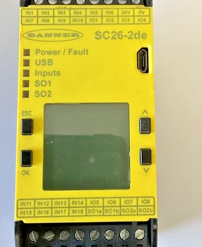 BANNER SC26-2DE BASE CONTROL MODULE 24VDC
