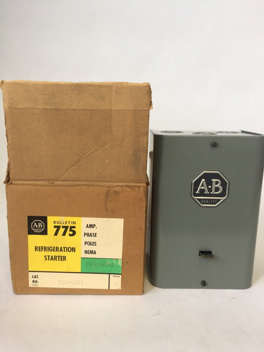 ALLEN BRADLEY 775-A3A2 REFRIGERATION STARTER 60A547 COIL 240V 60HZ