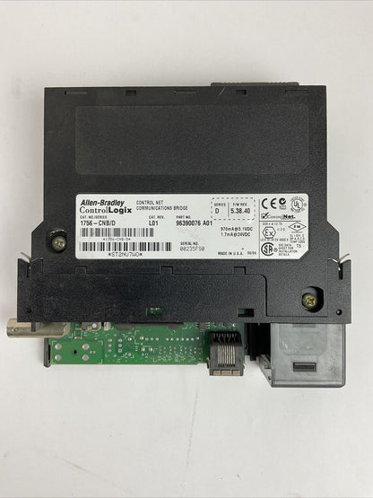ALLEN BRADLEY 1756-CNB/D SERIES D CAT REV L01 F/W 5.38.40 COMMUNICATION BRIDGE