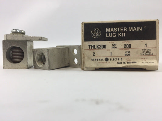 GE THLK200 MASTER MAIN LUG KIT 120/240 VAC 200 AMP FOR USE ON 200A TLM PANELS
