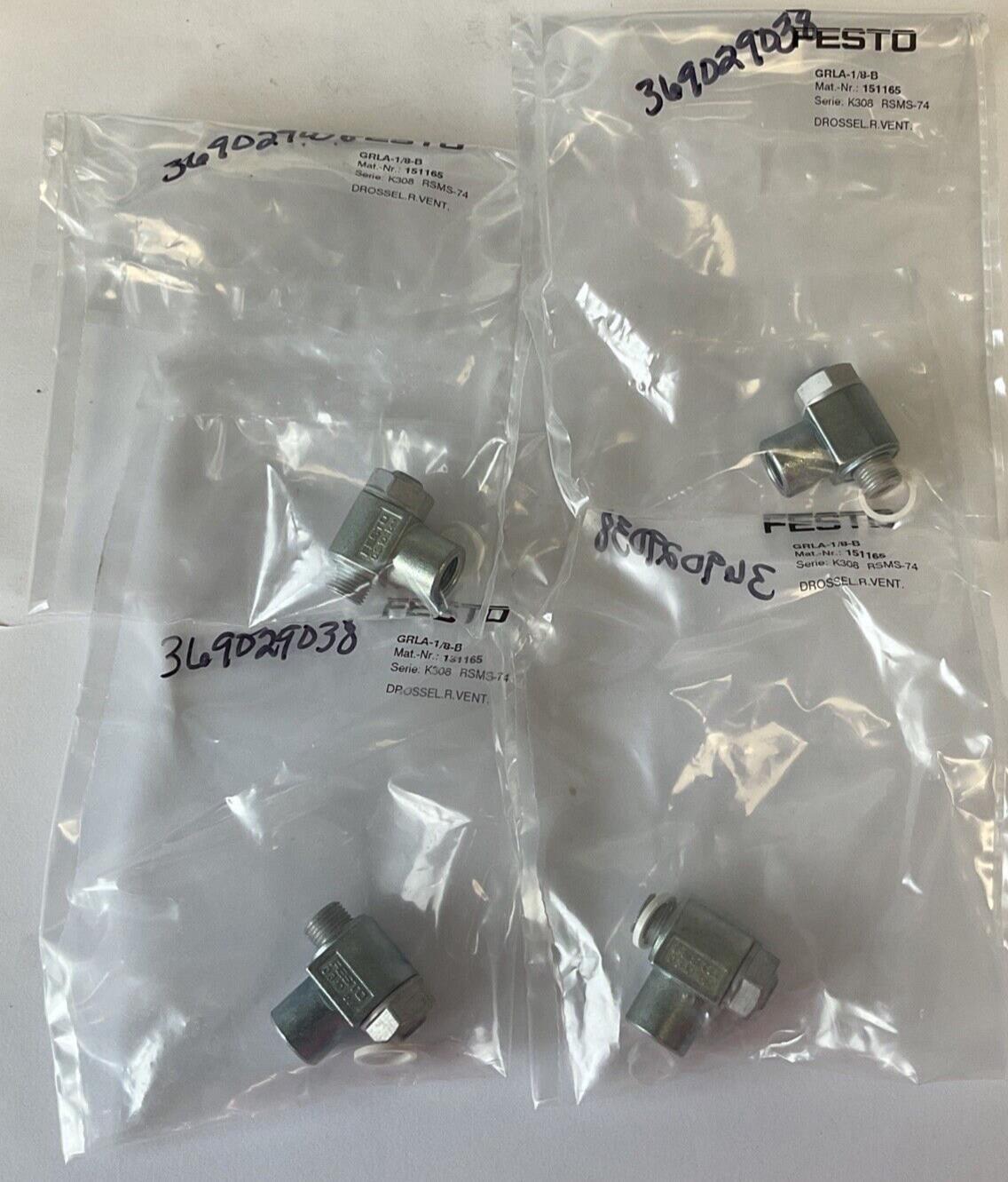 FESTO GRLA-1/8-B CONTROL VALVE 1-WAY **LOTOF4**