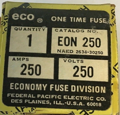 ECONOMY EON250 ECO FUSE 250V 250A RELIANCE FUSE ***LOTOF3***