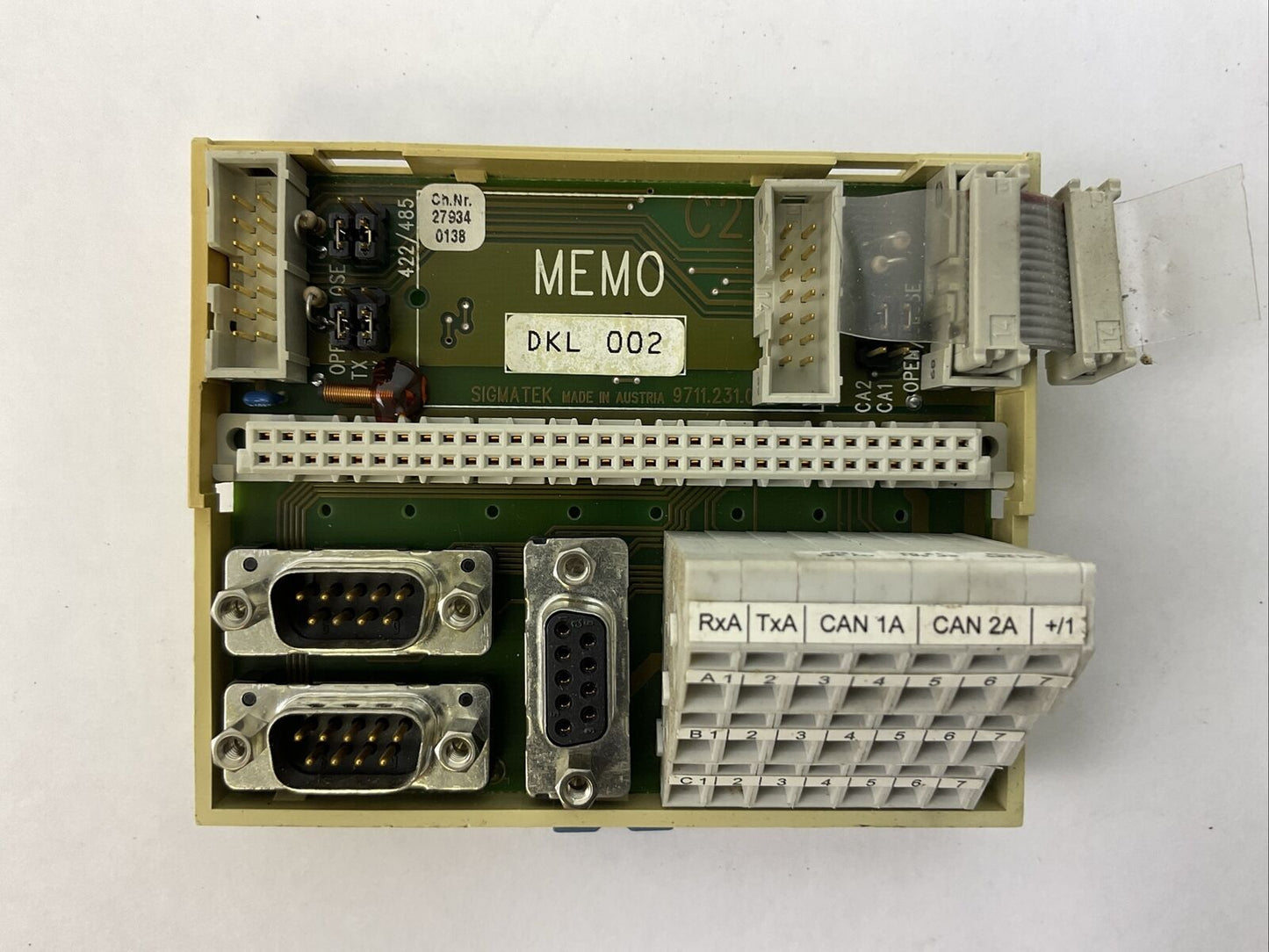 SIGMATEK 05-024-002-D DIAS CPU GRND. DKL002 HW: 1.0 BASE MODULE