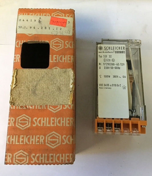 SCHLEICHER TYP SSF 32 500W 380VAC 6A RELAY