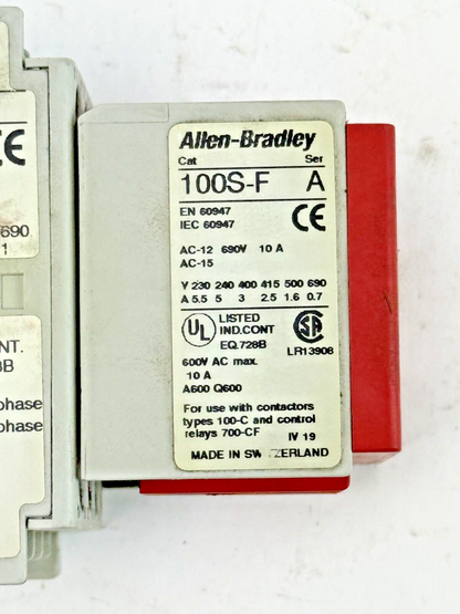 ALLEN-BRADLEY - 700S-CF620DJC SER. A - SAFETY CONTACTOR W/ 24 VDC COIL