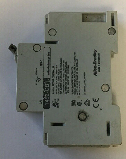 ALLEN BRADLEY 1492-CB1 G100 CIR.BREAKER 277VAC 65VDC 10A 2HP SER.C**(LOTOF6)**