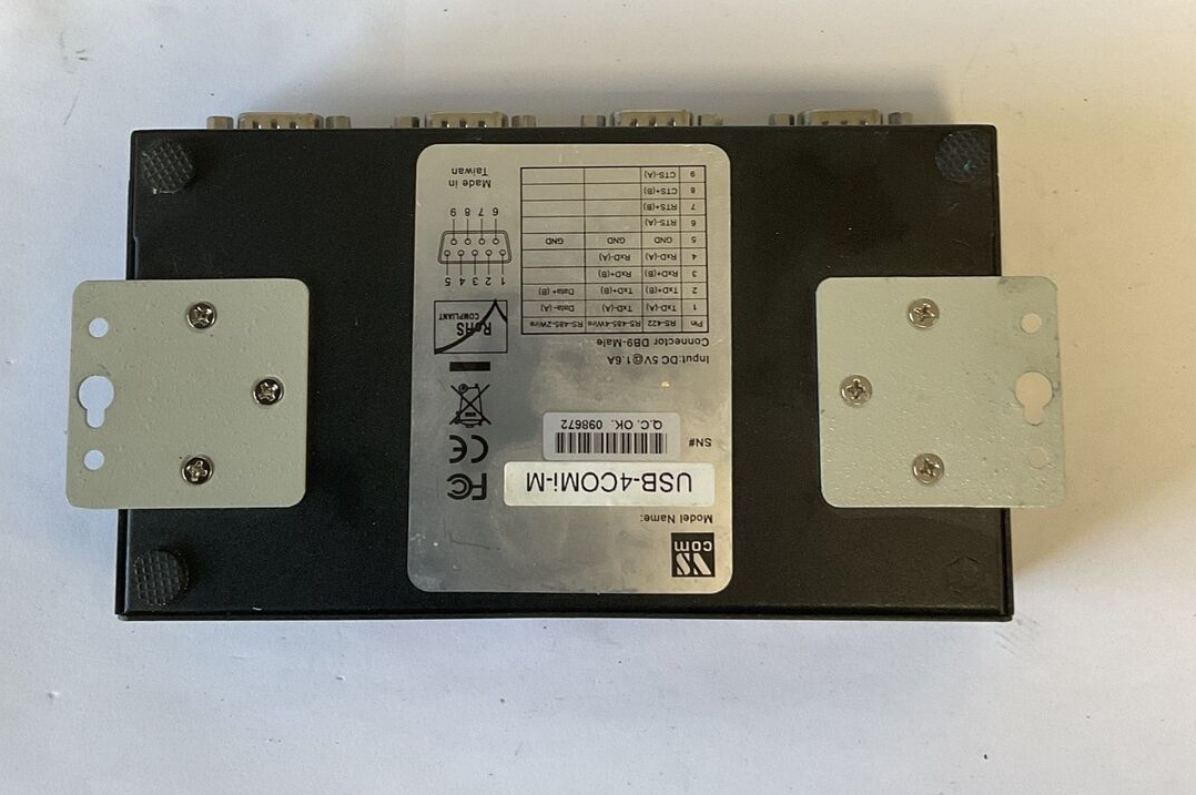 VS COM USB-4COMI-M CONNECTOR DB9-MALE 5VDC 1.6 4 PORT RS 422/285