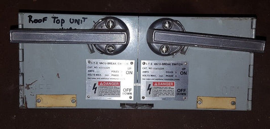 ITE V2B3222R TWIN VACU-BREAK PANELBOARD SWITCH - 60A 240V 3P 3PH