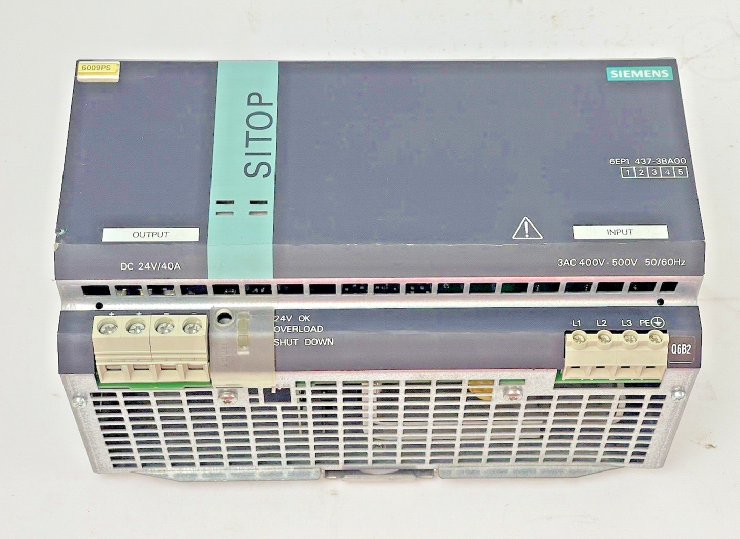 SIEMENS - 6EP1437-3BA00 - SITOP MODULAR POWER SUPPLY - 400-500V 3AC, 40A, 3 PH