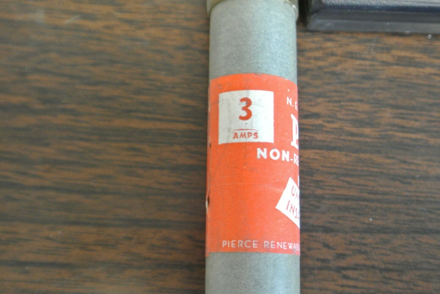 BOX of 10 / PIERCE ONE-TIME FUSES / 3A / 600V / NEW SURPLUS / NOS3 EQUIV.