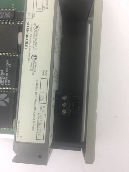 ALLEN BRADLEY 1747-SN REMOTE I/O SCANNER MODULE SER B