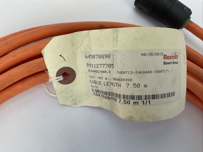 REXROTH R911277705 SERVO CONTROL CABLE 7.50M