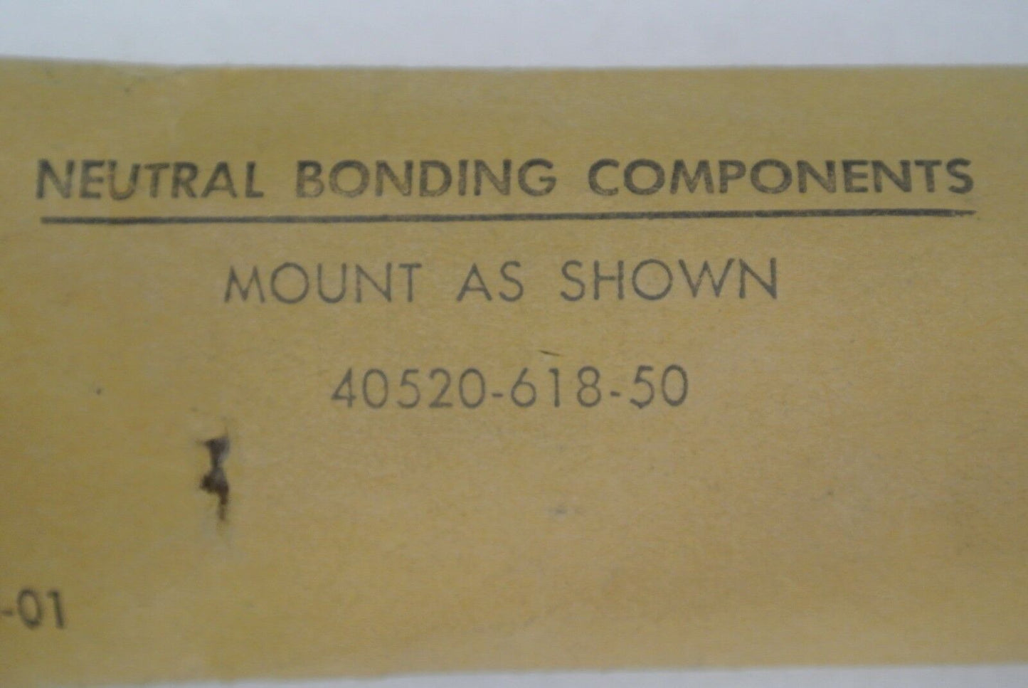 ALLEN-BRADLEY 40283-175-01 / 40520-618-50 NEUTRAL BONDING COMPONENTS - NEW SURPL