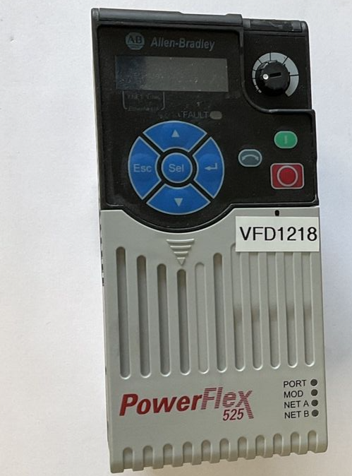 ALLEN BRADLEY 25B-D2P3N104 POWERFLEX 525 FRN:5.001 480V 1HP 2.3A SER.A