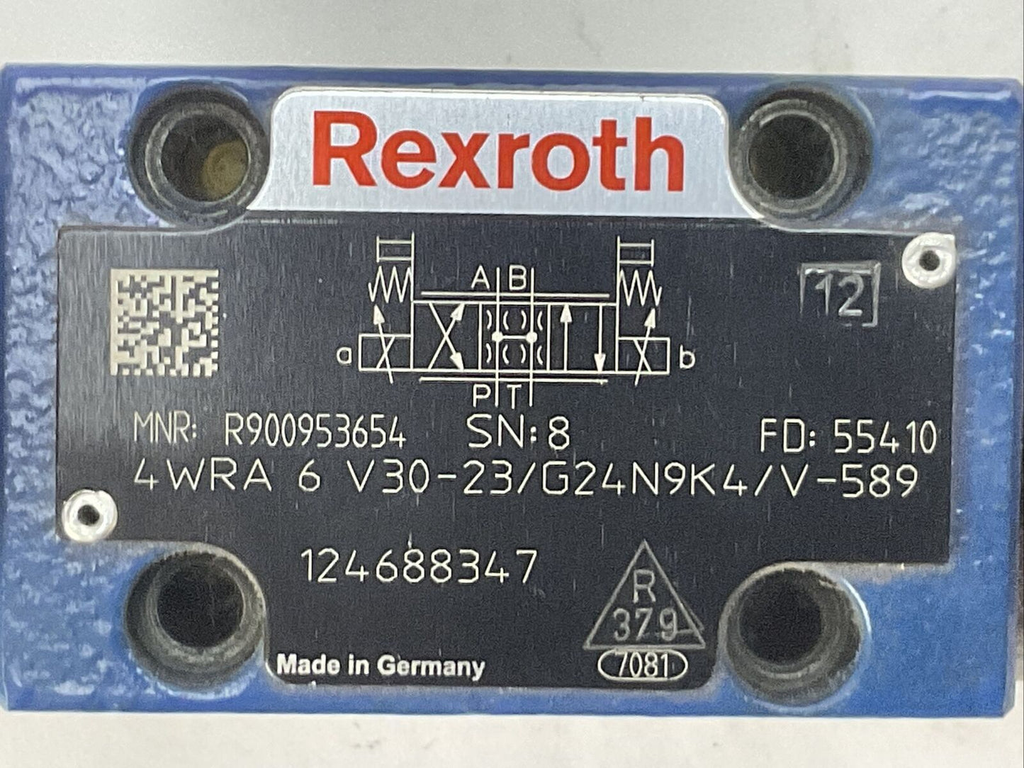 REXROTH 4WRA 6 V30-23/G24N9K4/V-589 VALVE