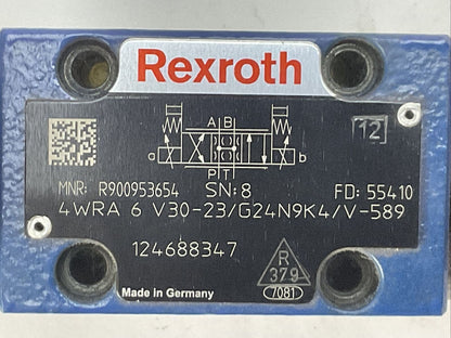 REXROTH 4WRA 6 V30-23/G24N9K4/V-589 VALVE