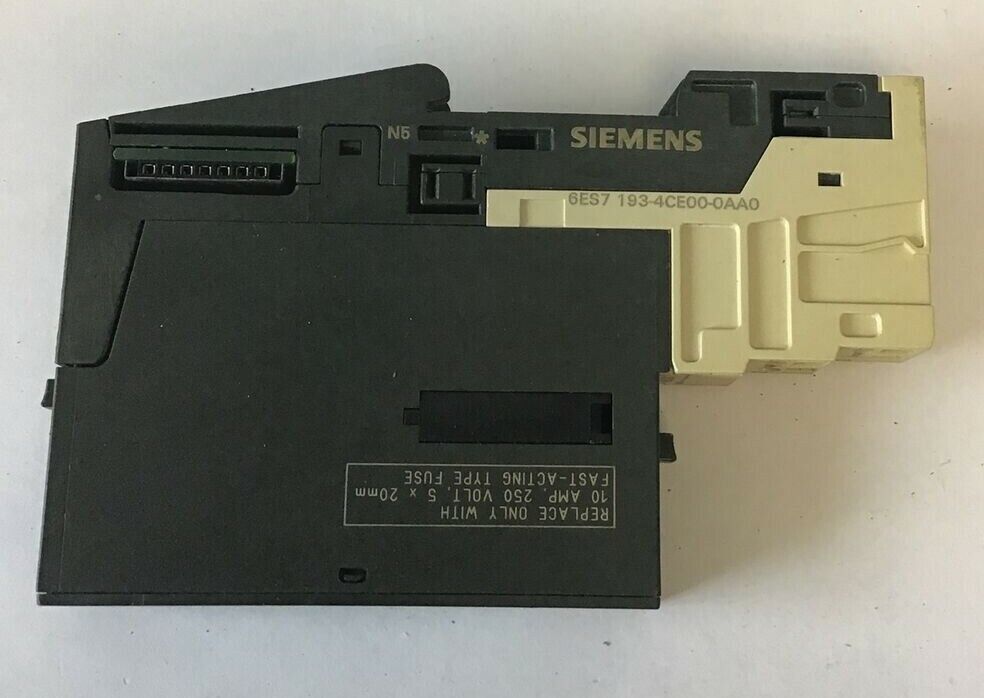 SIEMENS 6ES7 138-4CB10-0AB0 POWER MODULE W/ 6ES7 193-4CE00-0AA0 TERMINAL