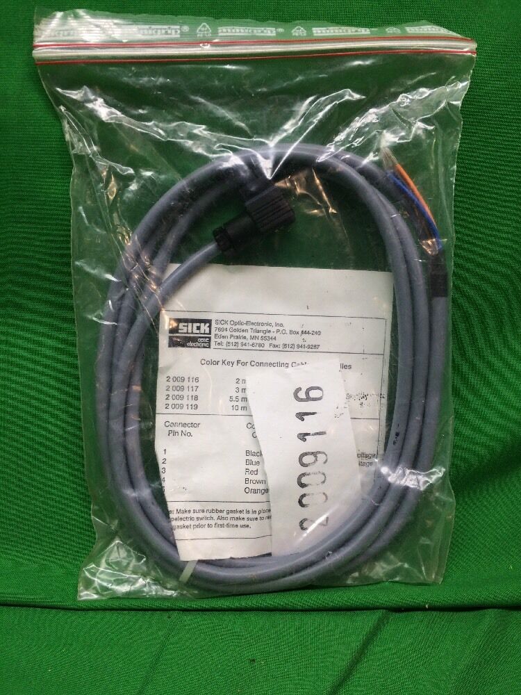 SICK 2009116 CABLE AND PLUG *NEW*