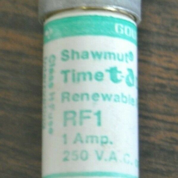 BOX of 10 / GOULD-SHAWMUT RF1 RENEWABLE FUSE 1A / 250V / NEW SURPLUS