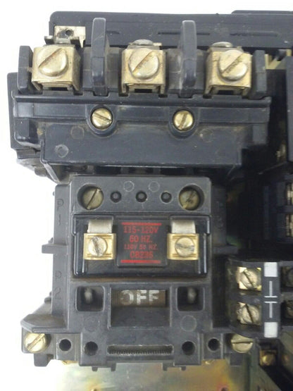 ALLEN BRADLEY 505-BOD, SER. A, REVERSING STARTER, SIZE 1, 600V, 120V COIL, USED