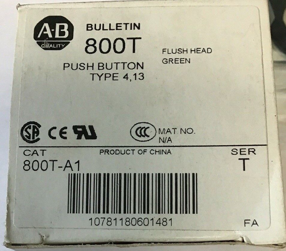 ALLEN BRADLEY 800T-A1 SER.T PUSH BUTTON