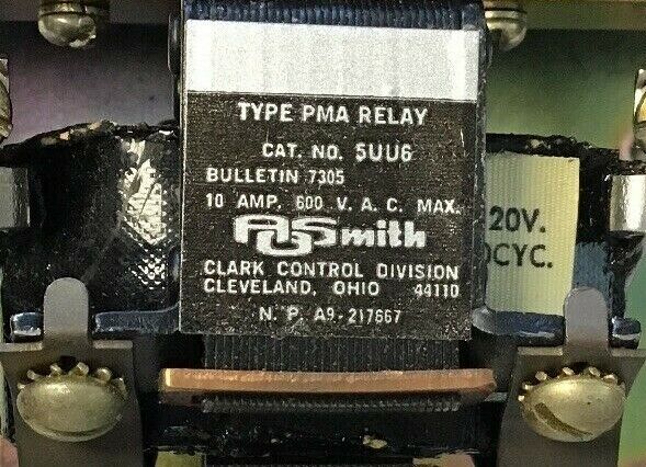 JOSLYN CLARK 5UU6-76 PMA  A.C.RELAY 12 CONT. 6N.O./6N.C. 10AMP 600VAC