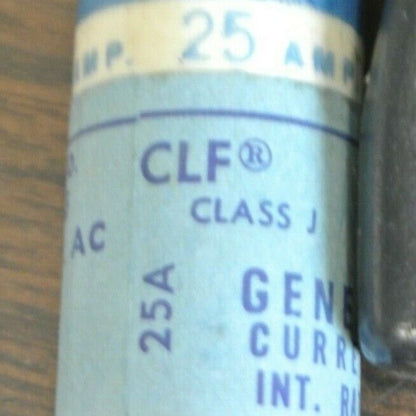 LOT of 3 / GENERAL ELECTRIC GF8B25 TYPE CLF CLASS J FUSE 25A / 600V NEW SURPLUS