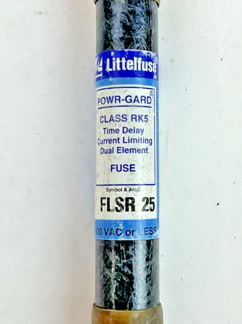 LITTELFUSE FLSR25 FUSE POWR-GARD CLASS RK5 600VAC ***LOTOF9***