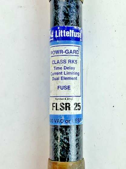 LITTELFUSE FLSR25 FUSE POWR-GARD CLASS RK5 600VAC ***LOTOF9***