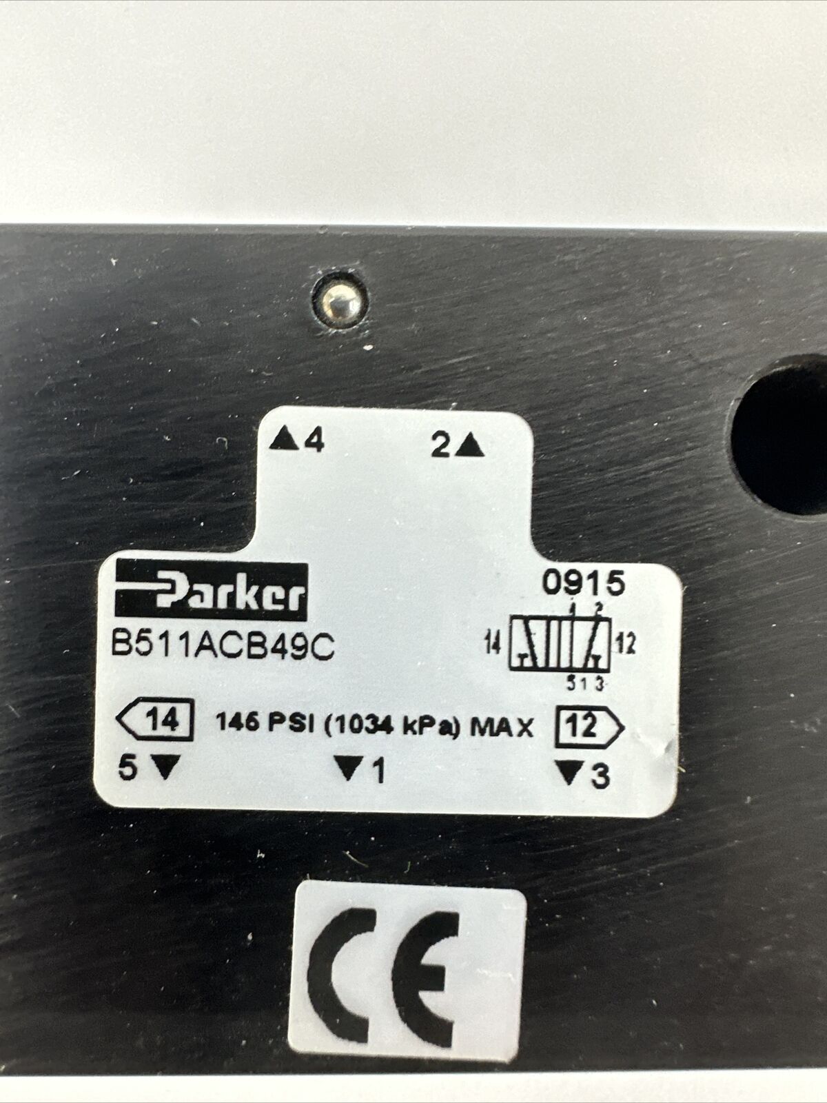 PARKER B511ACB49C SOLENOID VALVE 145PSI P0194749 24VDC