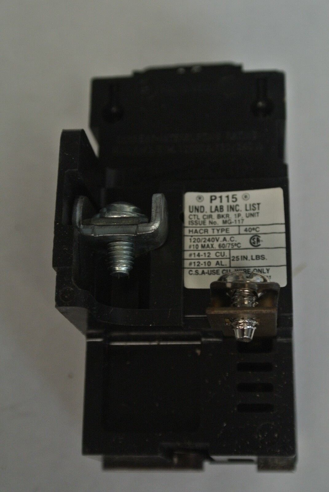 SIEMENS I.T.E P115 CIRCUIT BREAKER 120/240V, 15A NEW SURPLUS