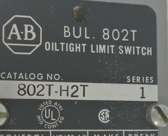 ALLEN-BRADLEY 802T-H2T OILTIGHT LIMIT SWITCH LEVER TYPE, 4-CIRCUIT / NEW SURPLUS