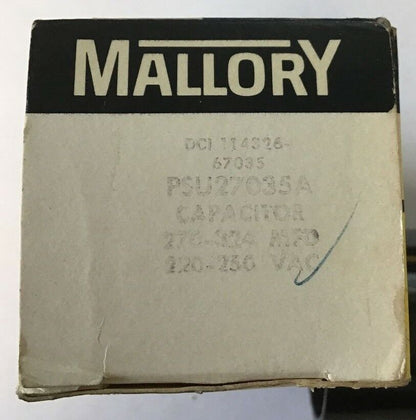 MALLORY PSU27035A CAPACITOR 220/250VAC 235-8722-03