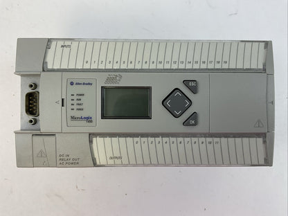 ALLEN BRADLEY 1766-L32BWA SER C FW 21 MICRO LOGIX 1400 32 POINT CONTROLLER