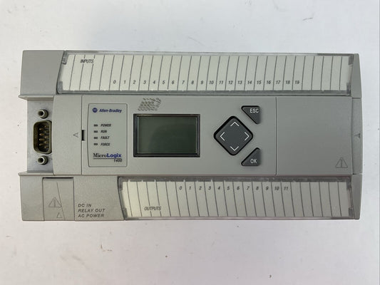 ALLEN BRADLEY 1766-L32BWA SER C FW 21 MICRO LOGIX 1400 32 POINT CONTROLLER