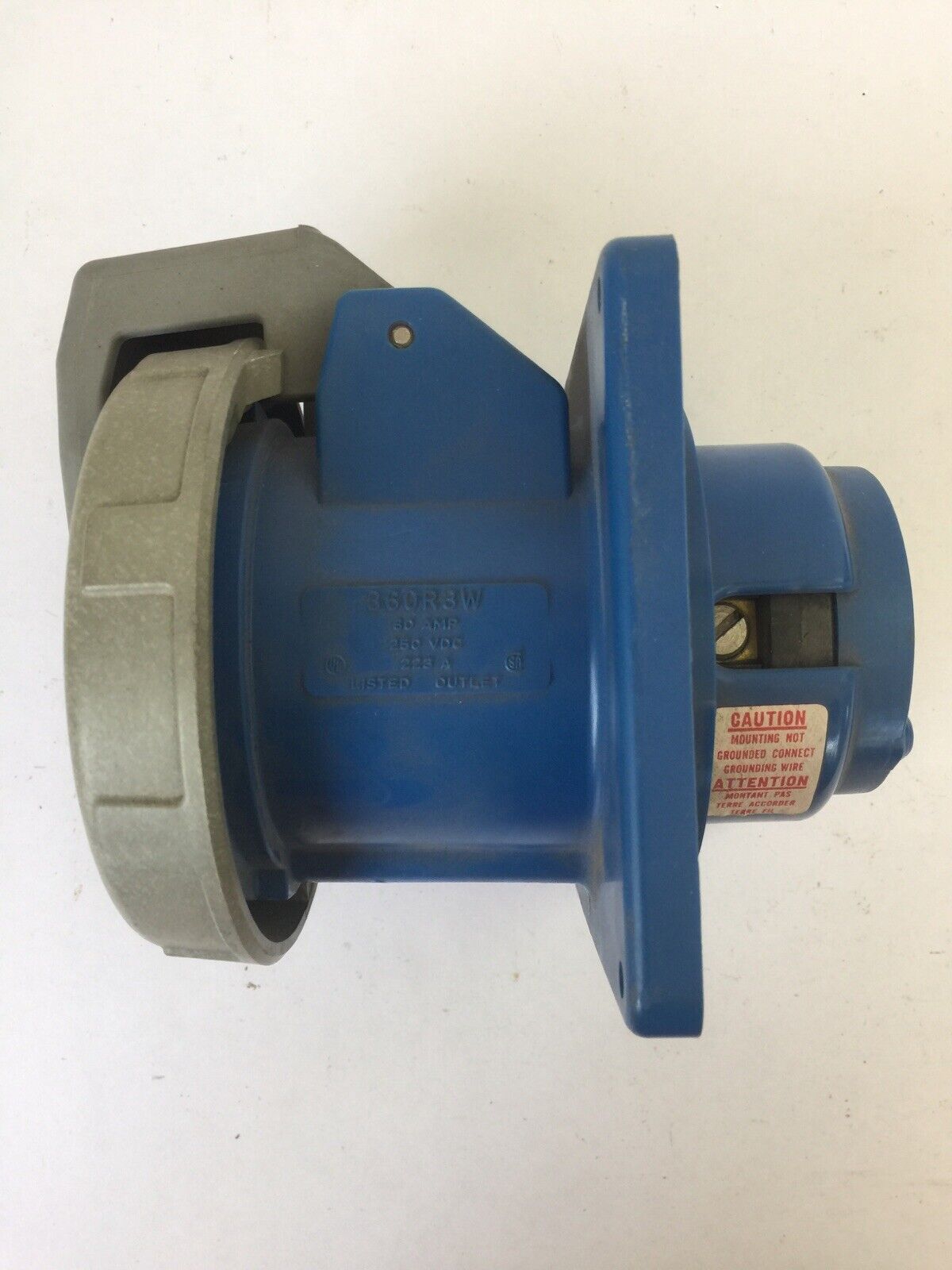 HUBBELL 360R3W PIN & SLEEVE RECEPTACLE 60A 250VDC