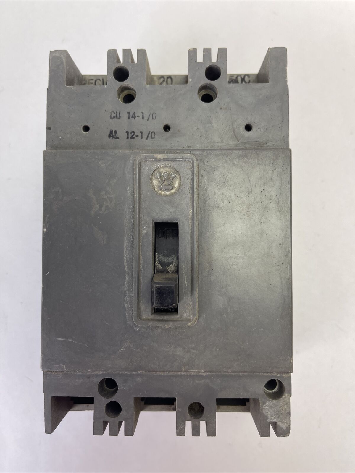WESTINGHOUSE HFA3020V AB DE-ION CIRCUIT BREAKER 20AMP 600VAC 3POLE 505C797G18