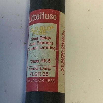 LITTELFUSE FLSR 35 TIME DELAY FUSE CLASS RK-5 600VAC***LOTOF3***