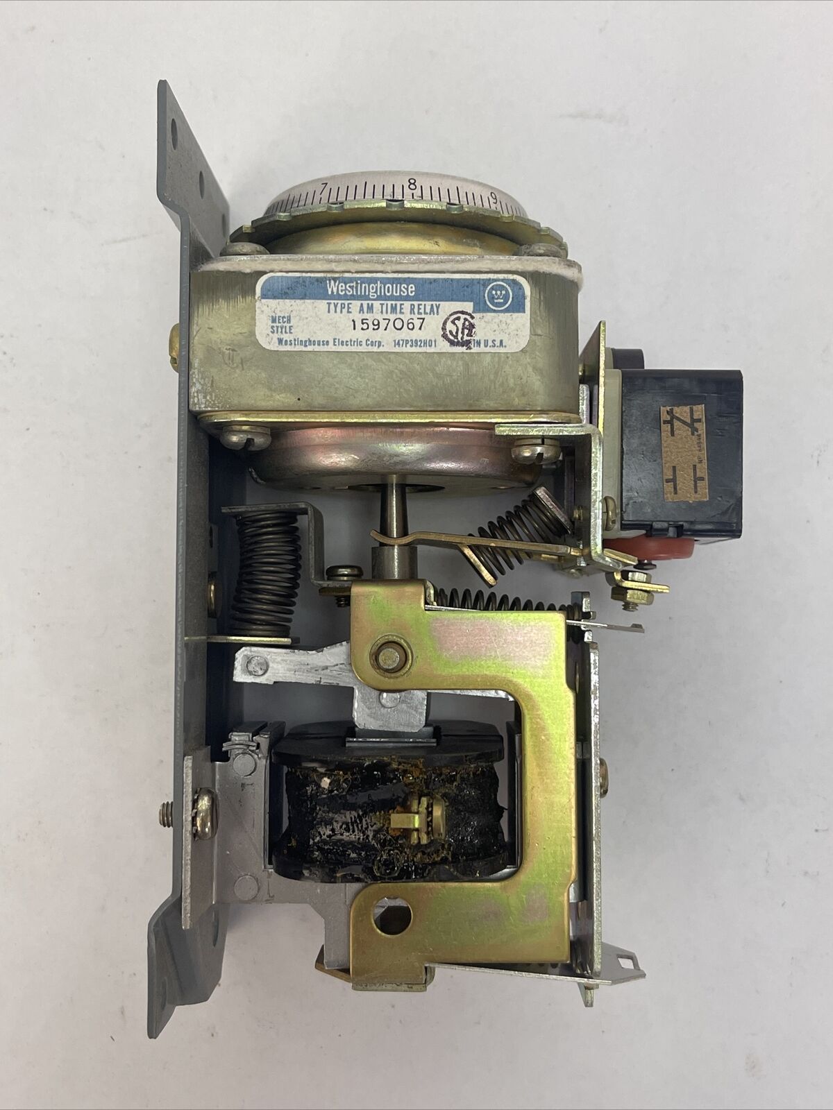 WESTINGHOUSE 1597067 TYPE AM TIME RELAY 600V S-1406910E COIL 120V 60CY 110V 50CY