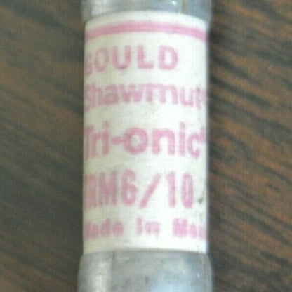 LOT of 7 / GOULD-SHAWMUT TRM6/10 TRI-ONIC FUSE / 6/10A / 250V / NEW SURPLUS